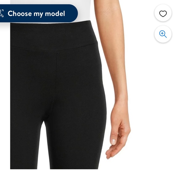 Black cotton leggings - Picture 2 of 3